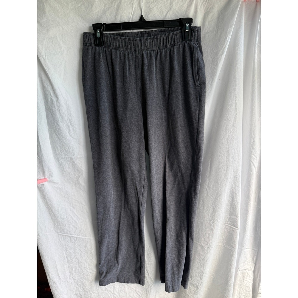 Karen Scott Sport Petites Gray Elastic Waist Sweatpants Lounge Pants PM